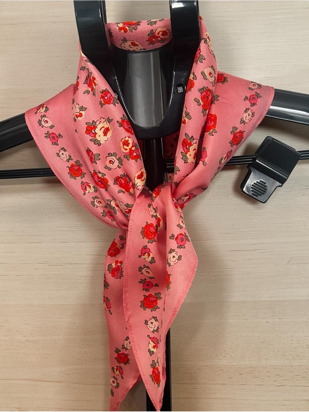 COACH PINK SILK SCARF